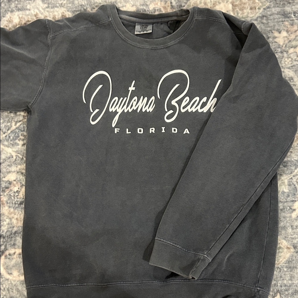 Comfort Colors Men's Dark Gray Crewneck Sweater